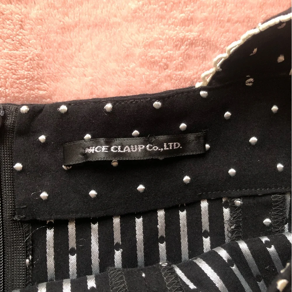 Black and white polka dot dress - Picture 5 of 6